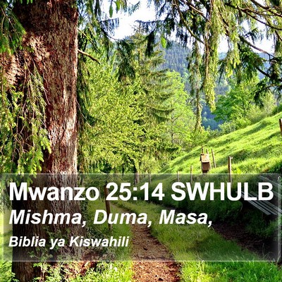 Mwanzo 25:14 SWHULB Bible Verse Image
