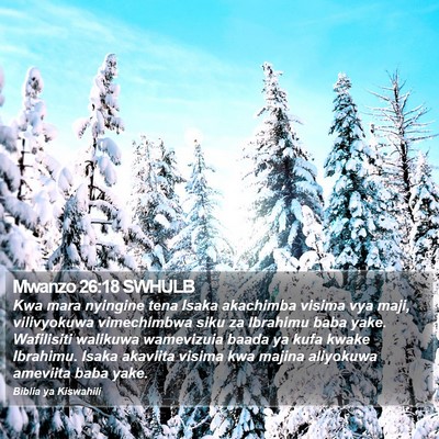Mwanzo 26:18 SWHULB Bible Verse Image
