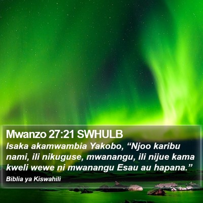 Mwanzo 27:21 SWHULB Bible Verse Image