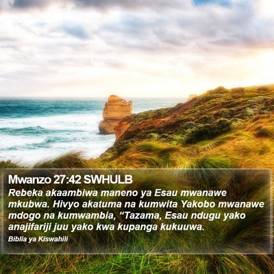 Mwanzo 27:42 SWHULB Bible Verse Image