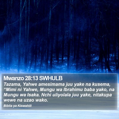 Mwanzo 28:13 SWHULB Bible Verse Image