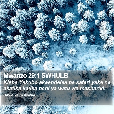 Mwanzo 29:1 SWHULB Bible Verse Image
