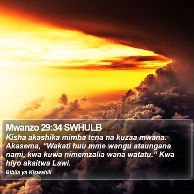 Mwanzo 29:34 SWHULB Bible Verse Image