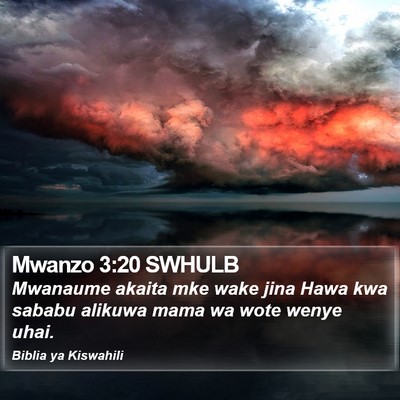 Mwanzo 3:20 SWHULB Bible Verse Image