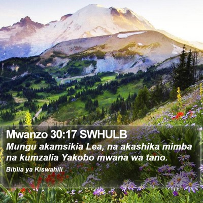 Mwanzo 30:17 SWHULB Bible Verse Image