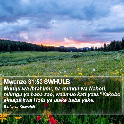 Mwanzo 31:53 SWHULB Bible Verse Image