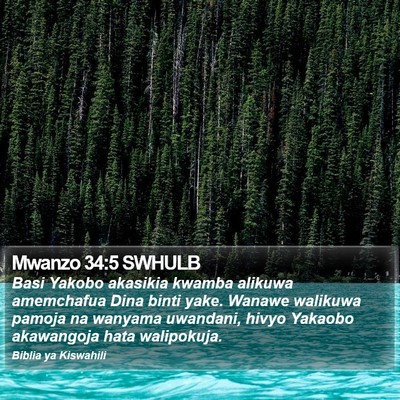 Mwanzo 34:5 SWHULB Bible Verse Image