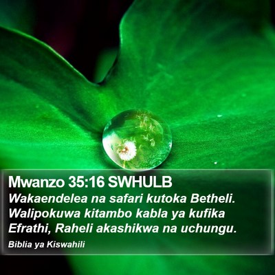 Mwanzo 35:16 SWHULB Bible Verse Image