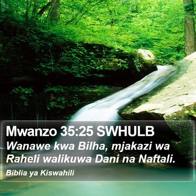 Mwanzo 35:25 SWHULB Bible Verse Image