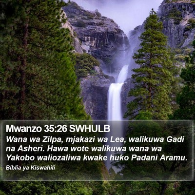 Mwanzo 35:26 SWHULB Bible Verse Image