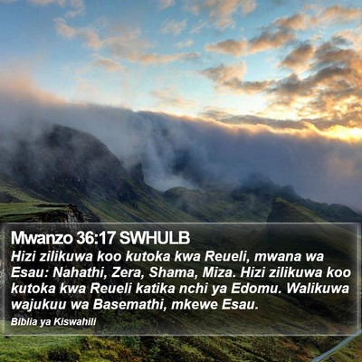 Mwanzo 36:17 SWHULB Bible Verse Image