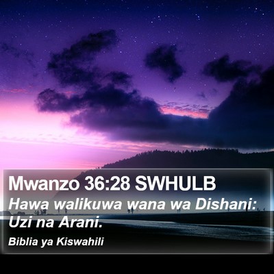 Mwanzo 36:28 SWHULB Bible Verse Image