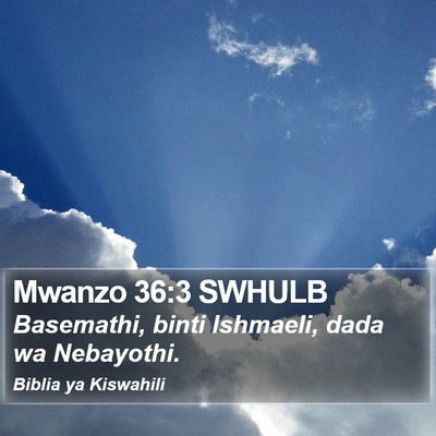 Mwanzo 36:3 SWHULB Bible Verse Image