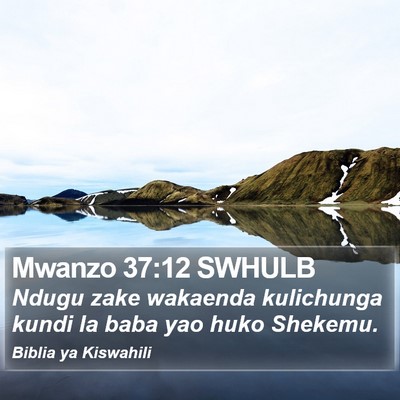 Mwanzo 37:12 SWHULB Bible Verse Image