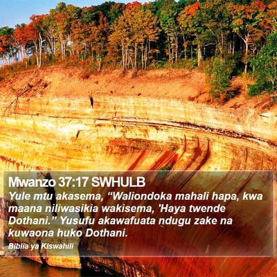 Mwanzo 37:17 SWHULB Bible Verse Image