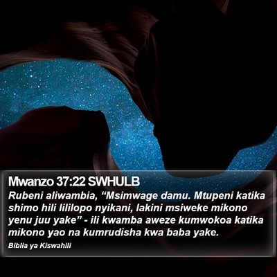 Mwanzo 37:22 SWHULB Bible Verse Image