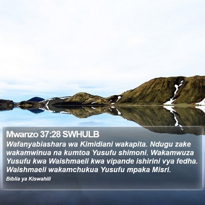 Mwanzo 37:28 SWHULB Bible Verse Image