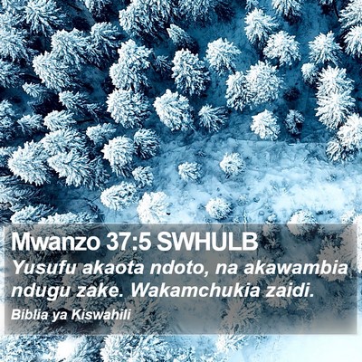 Mwanzo 37:5 SWHULB Bible Verse Image