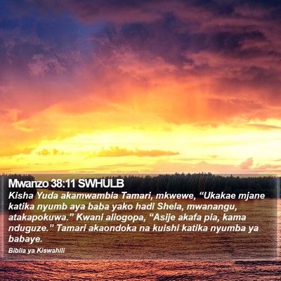 Mwanzo 38:11 SWHULB Bible Verse Image