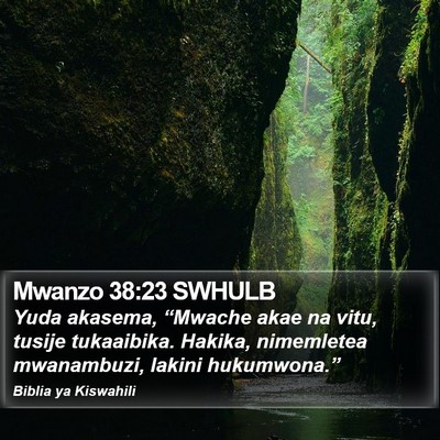 Mwanzo 38:23 SWHULB Bible Verse Image