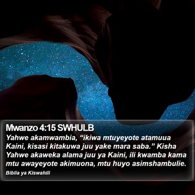 Mwanzo 4:15 SWHULB Bible Verse Image