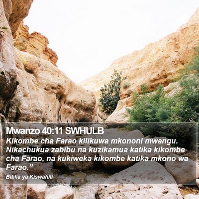 Mwanzo 40:11 SWHULB Bible Verse Image