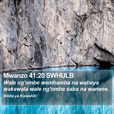 Mwanzo 41:20 SWHULB Bible Verse Image