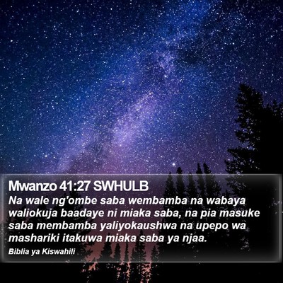 Mwanzo 41:27 SWHULB Bible Verse Image