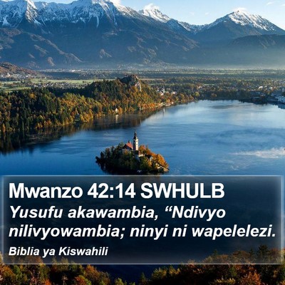 Mwanzo 42:14 SWHULB Bible Verse Image
