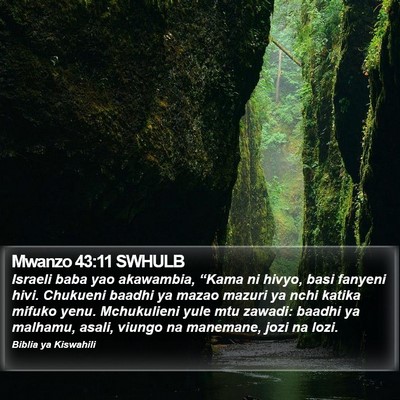 Mwanzo 43:11 SWHULB Bible Verse Image