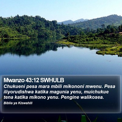 Mwanzo 43:12 SWHULB Bible Verse Image