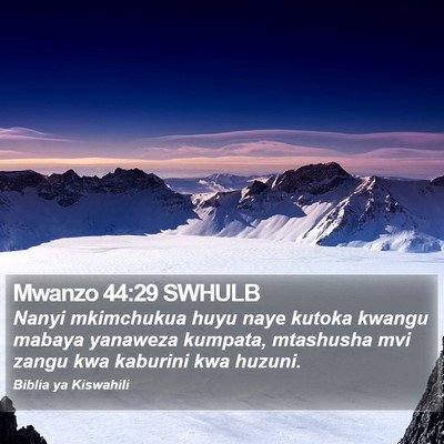 Mwanzo 44:29 SWHULB Bible Verse Image