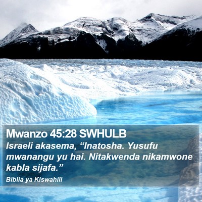 Mwanzo 45:28 SWHULB Bible Verse Image