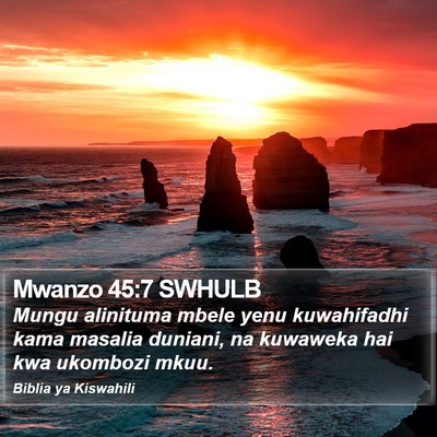 Mwanzo 45:7 SWHULB Bible Verse Image