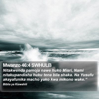 Mwanzo 46:4 SWHULB Bible Verse Image