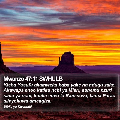 Mwanzo 47:11 SWHULB Bible Verse Image