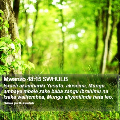 Mwanzo 48:15 SWHULB Bible Verse Image