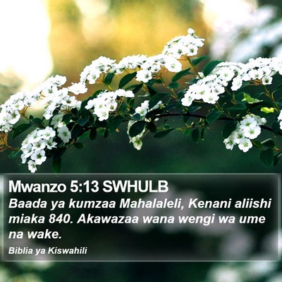 Mwanzo 5:13 SWHULB Bible Verse Image