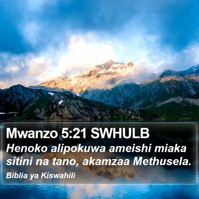 Mwanzo 5:21 SWHULB Bible Verse Image