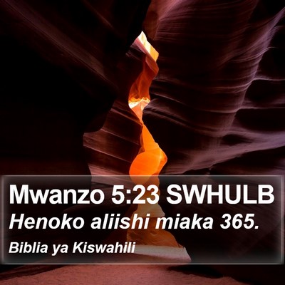 Mwanzo 5:23 SWHULB Bible Verse Image