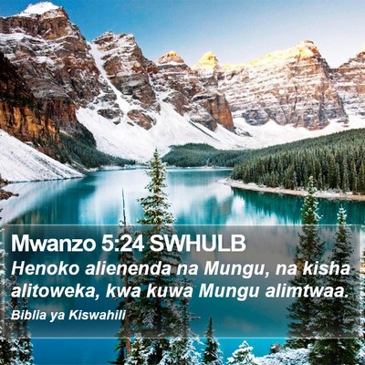 Mwanzo 5:24 SWHULB Bible Verse Image