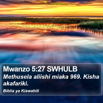 Mwanzo 5:27 SWHULB Bible Verse Image