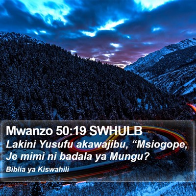 Mwanzo 50:19 SWHULB Bible Verse Image