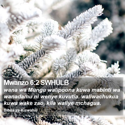Mwanzo 6:2 SWHULB Bible Verse Image