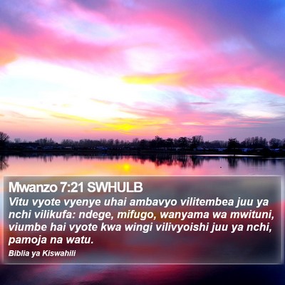 Mwanzo 7:21 SWHULB Bible Verse Image