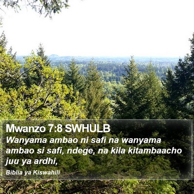 Mwanzo 7:8 SWHULB Bible Verse Image