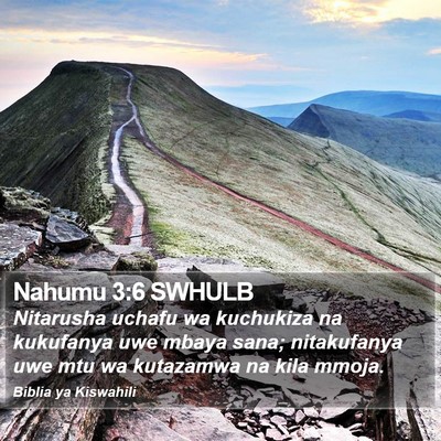 Nahumu 3:6 SWHULB Bible Verse Image