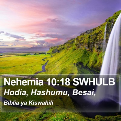 Nehemia 10:18 SWHULB Bible Verse Image