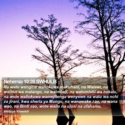Nehemia 10:28 SWHULB Bible Verse Image