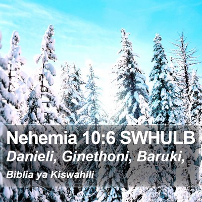 Nehemia 10:6 SWHULB Bible Verse Image